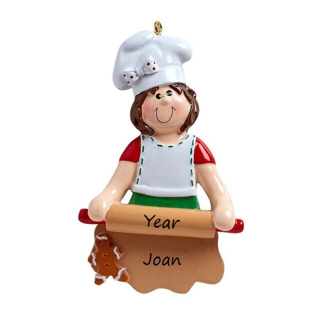 Loves to Bake Personalised Christmas Ornament