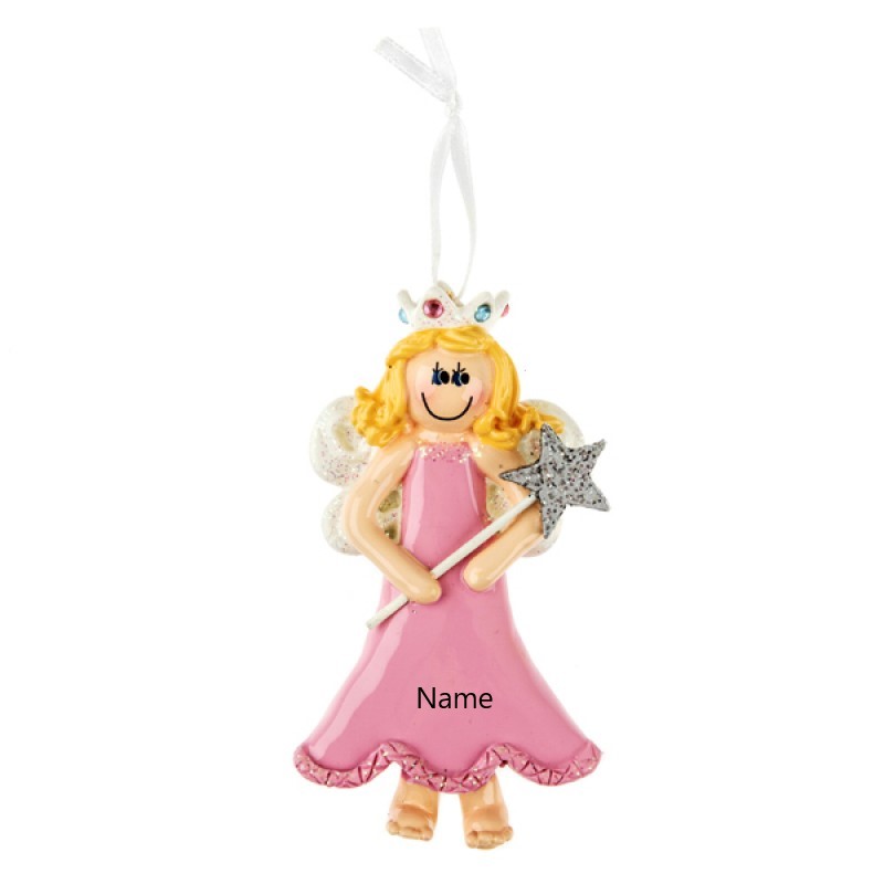 Blonde Princess Personalised Christmas Ornament