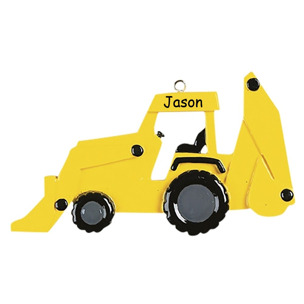 JCB Personalised Christmas Ornament
