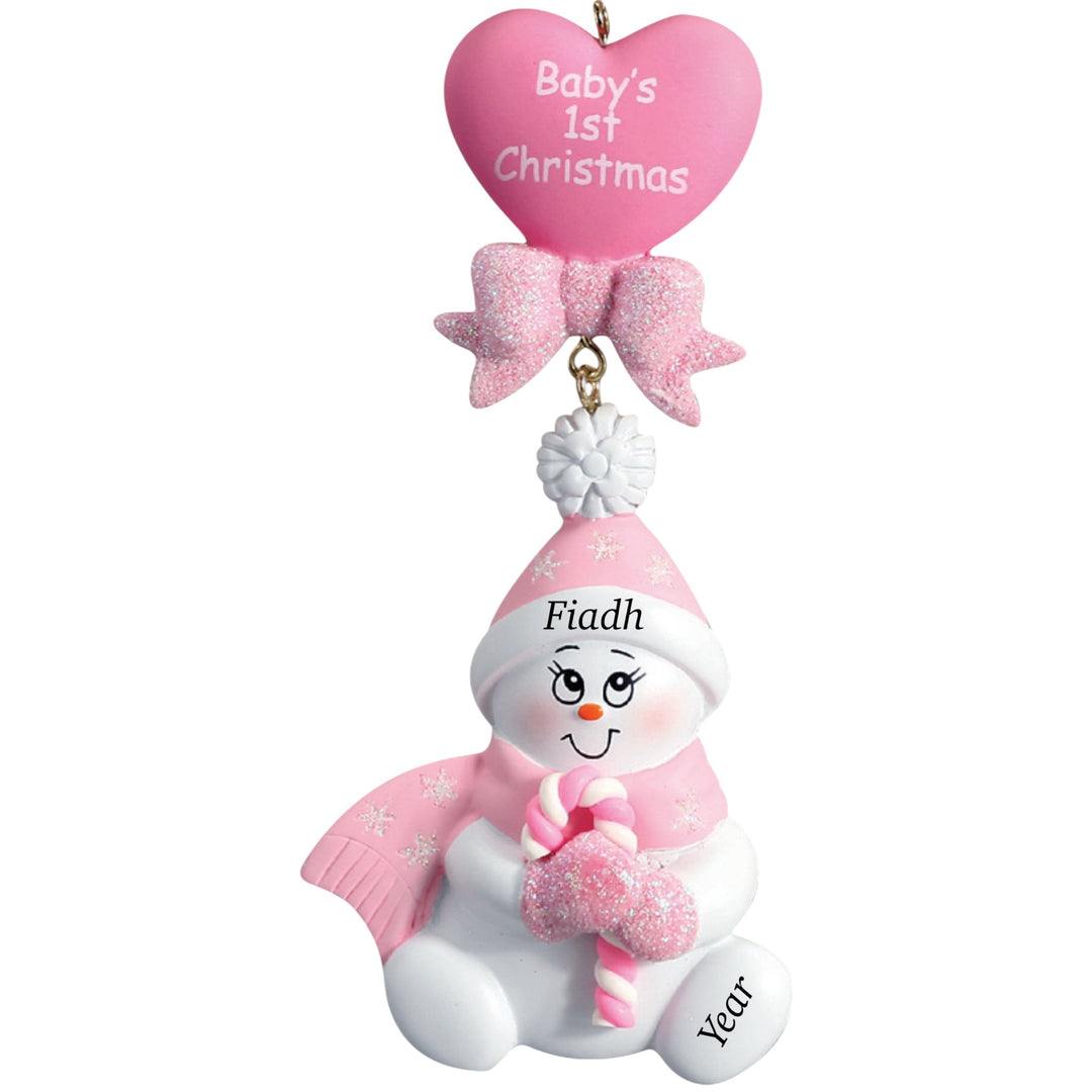 Candy cane baby’s 1st Christmas ornament personalsied Ireland