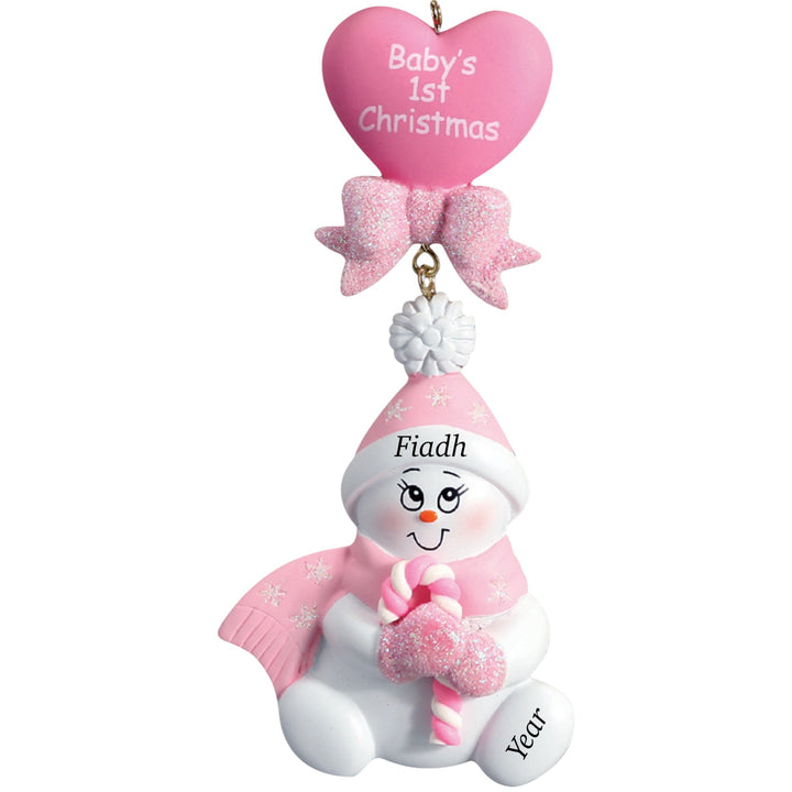 Candy cane baby’s 1st Christmas ornament personalsied Ireland