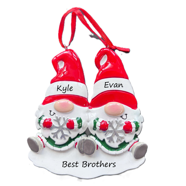 PX Gnome Family - 2 personalised Christmas Ornament