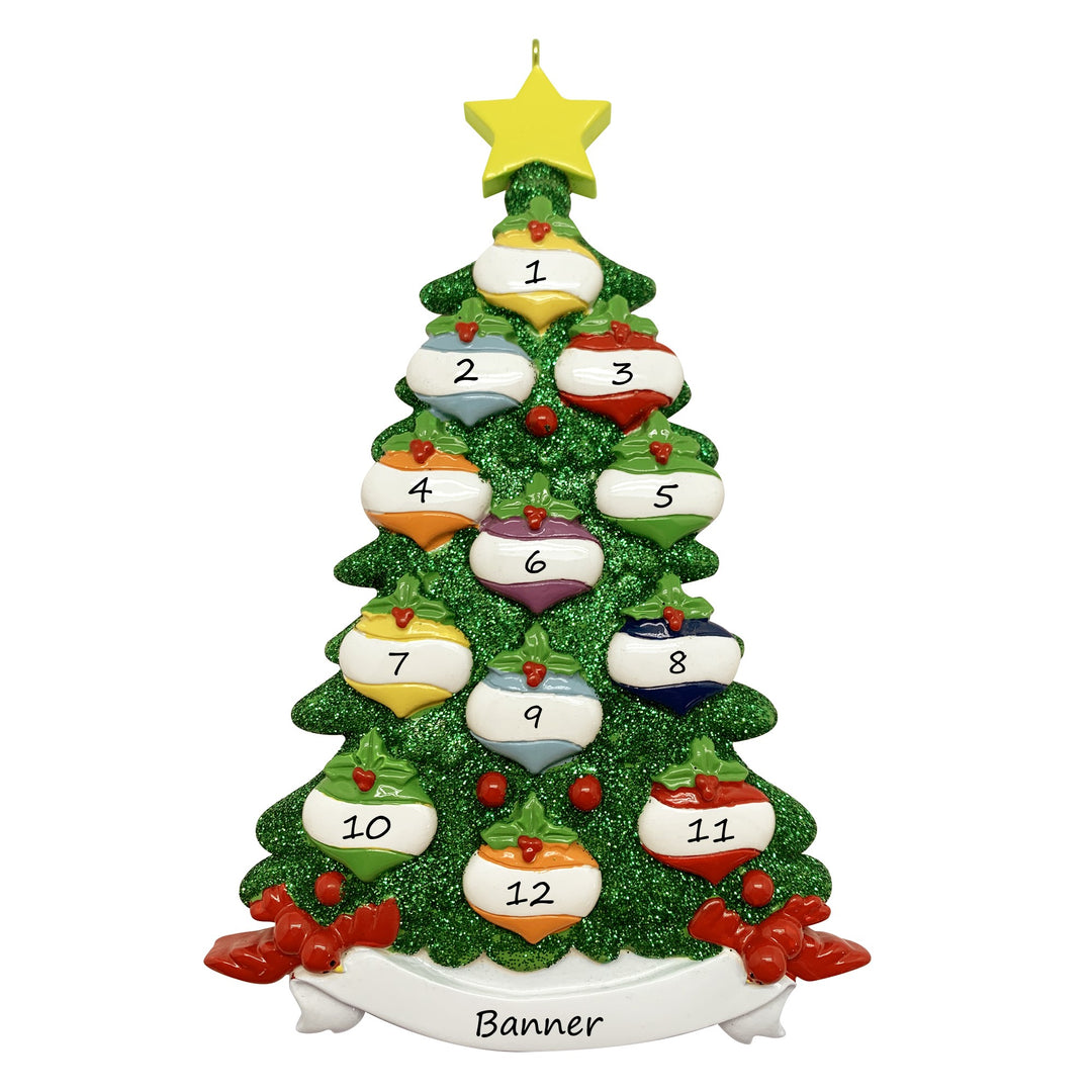 Green Glitter Tree 12