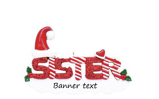 Sister Personalised Christmas Ornament