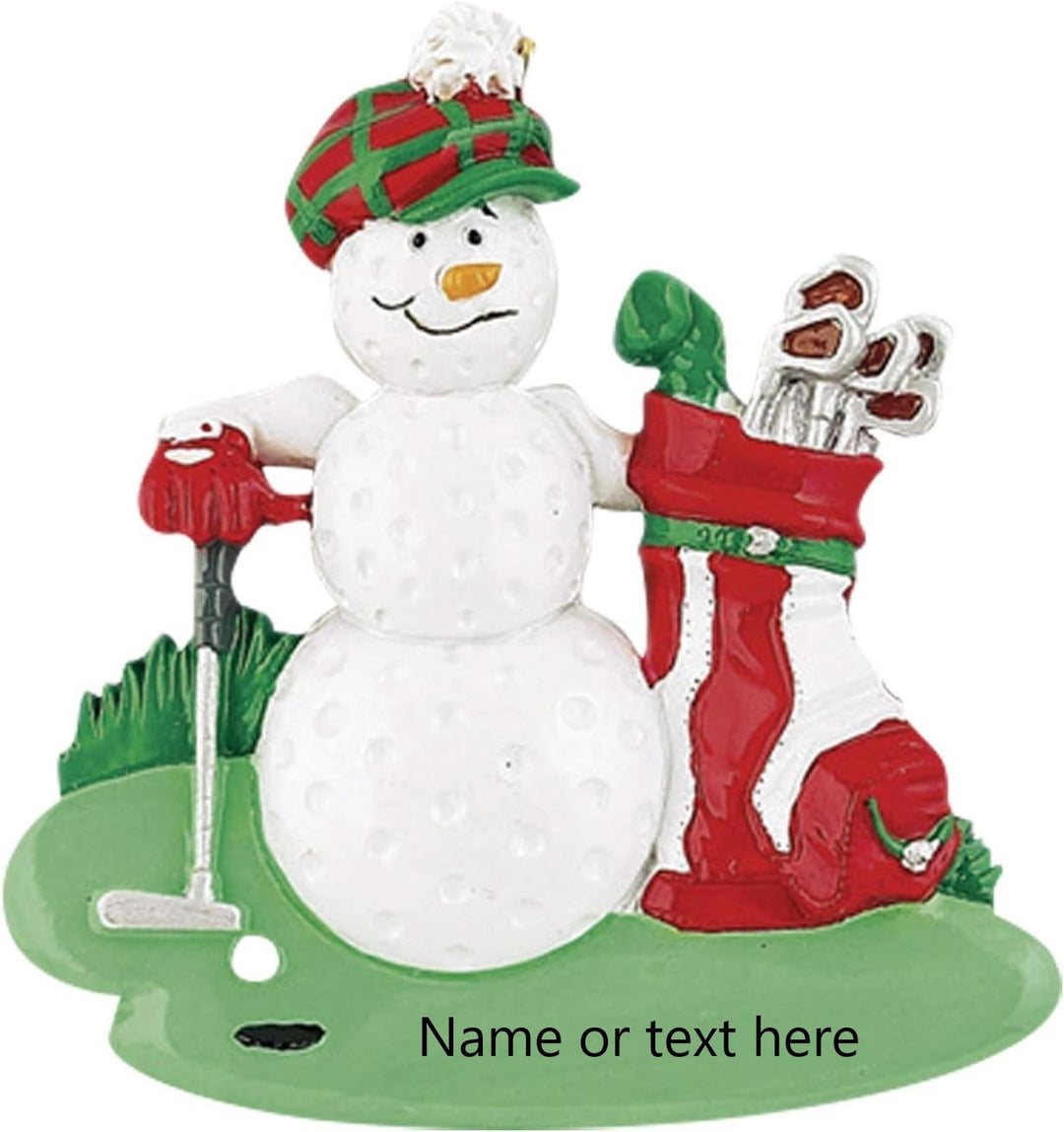 Golf Ball Golfer Personalised Christmas Ornament
