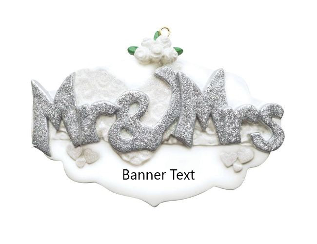 Mr. & Mrs. Personalised Christmas Ornament