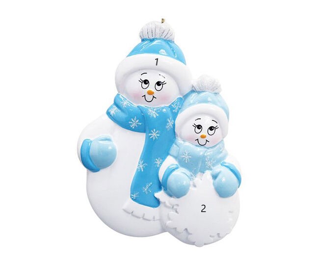 Adult Snowman with 1 child