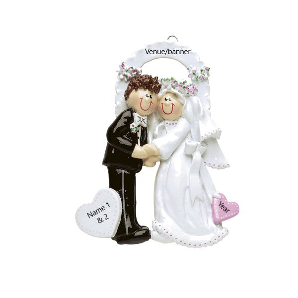 Wedding Chapel Personalised Christmas Ornament