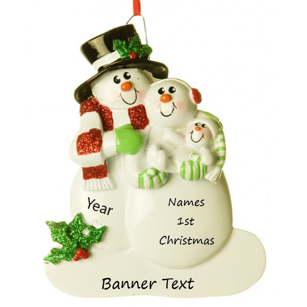 Family 1st Christmas Personalised Christmas Ornament