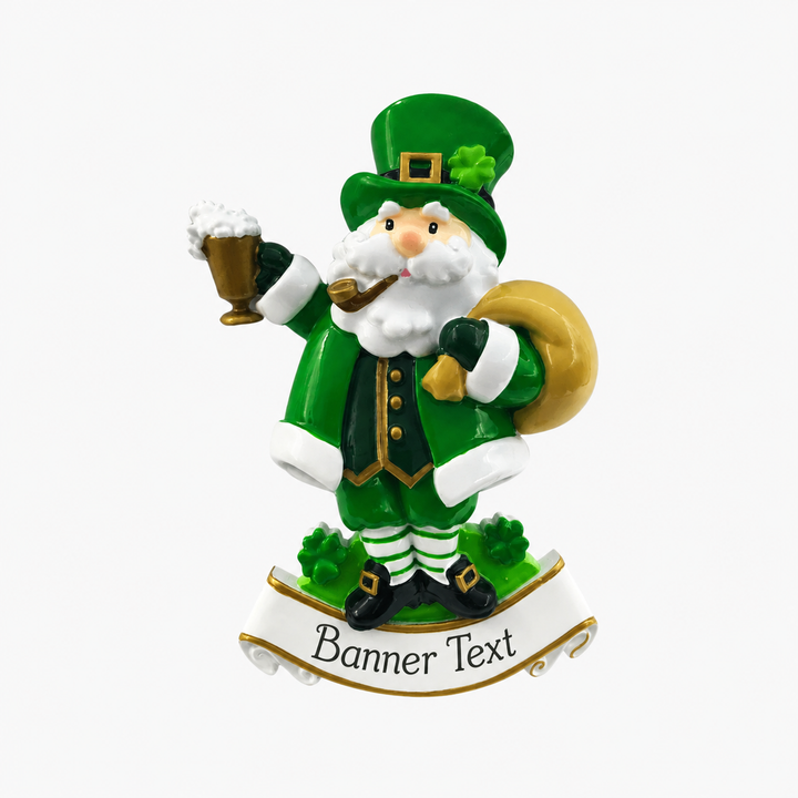 PX Irish Santa Personalised Christmas Ornament