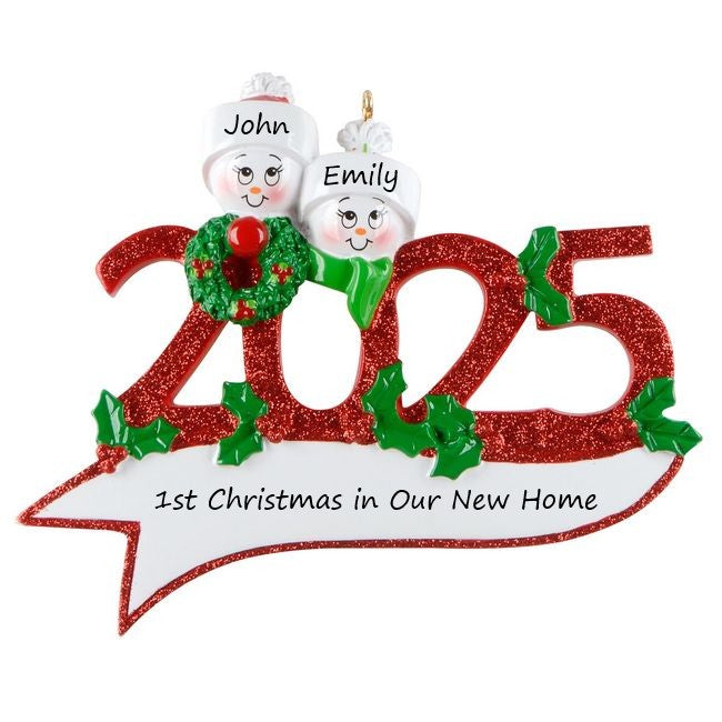 2025 Family 2 Personalised Christmas Ornament