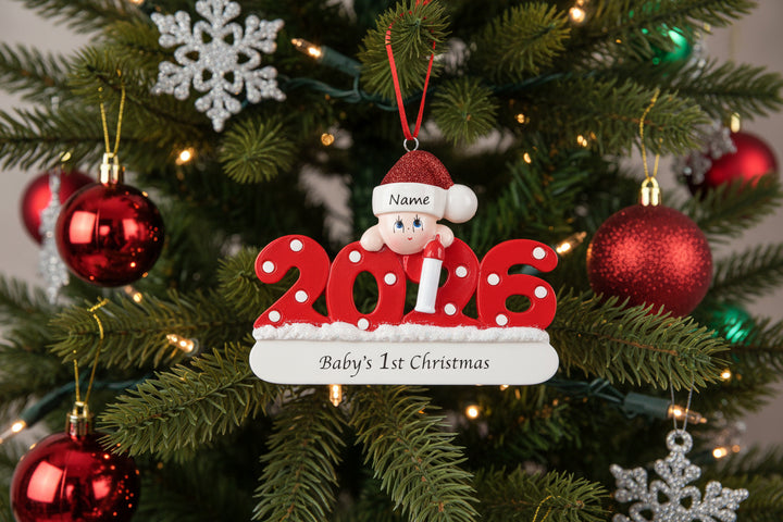2026 Baby - Red Personalised Christmas Ornament