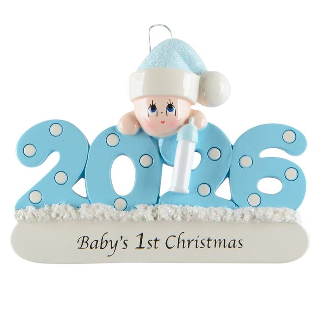 2026 Baby - Blue Personalised Christmas Ornament