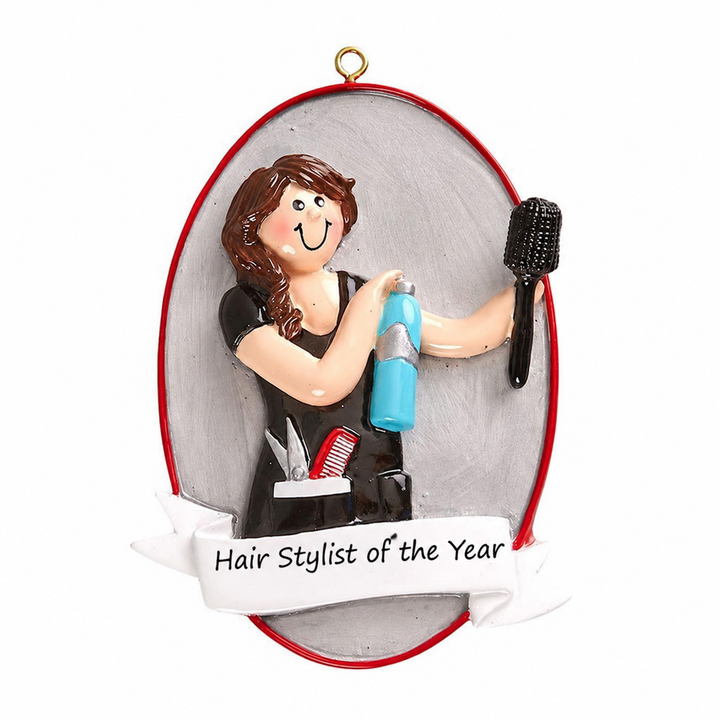 Hair Stylist Personalised Christmas Ornament