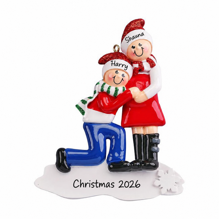 Baby Kicking! Personalised Christmas Ornament