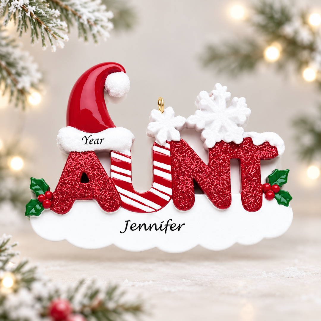 Aunt Personalised Christmas Ornament