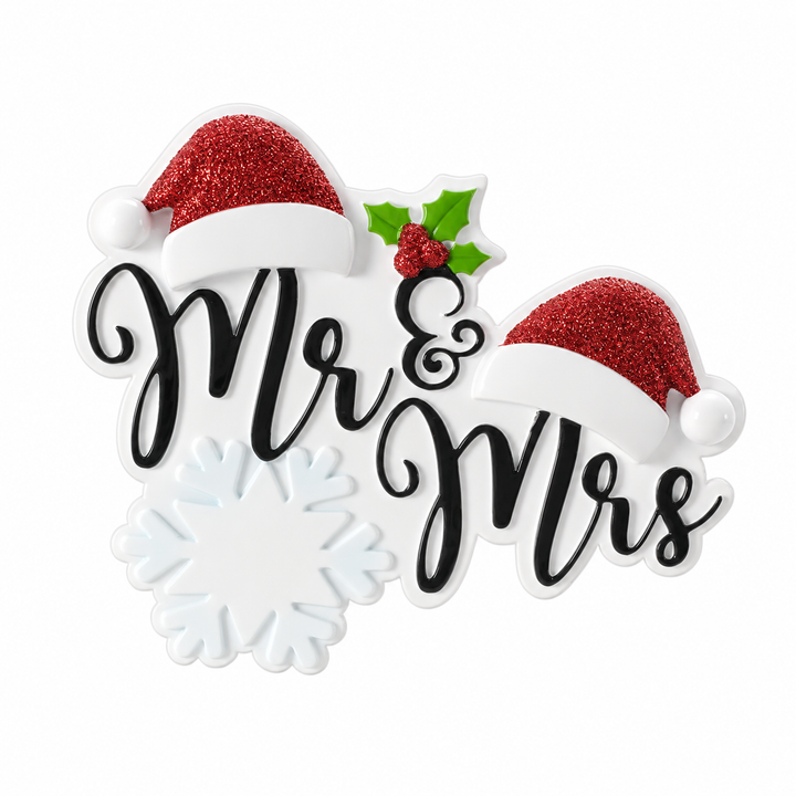 PX  Mr & Mrs. Wedding Ornament