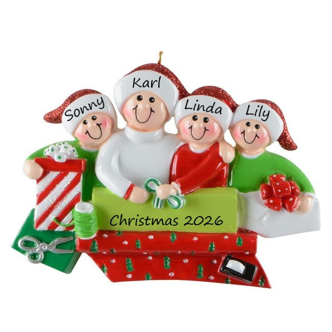 All Wrapped up 4 Personalised Christmas Ornament