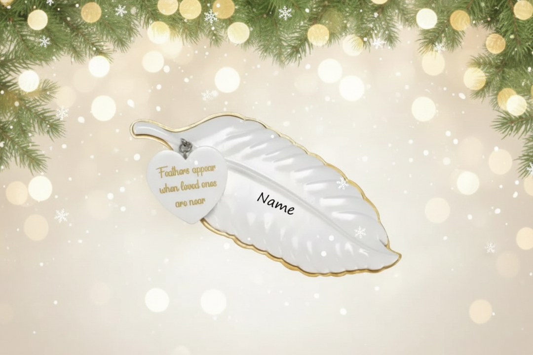 PX Angel Feather Personalised Christmas Ornament