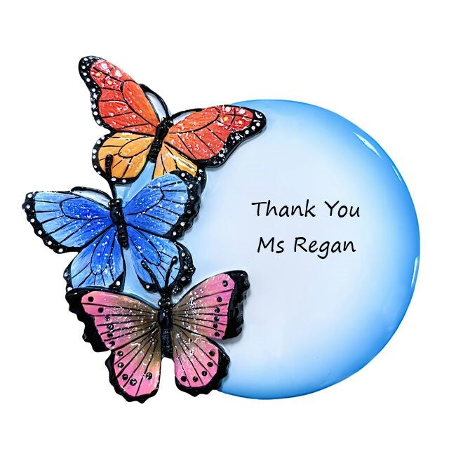 Butterfly Personalised Christmas Ornament