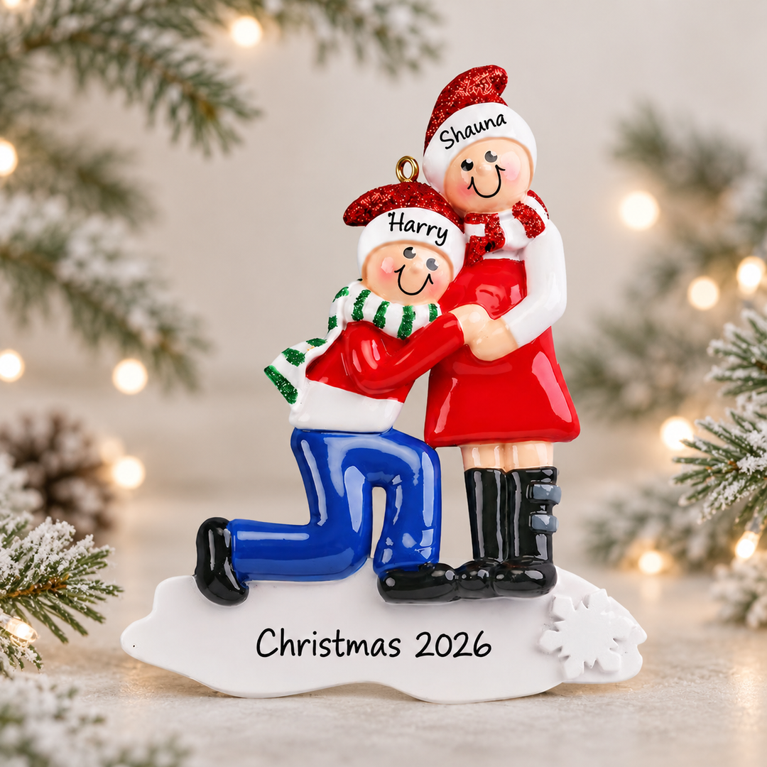 Baby Kicking! Personalised Christmas Ornament