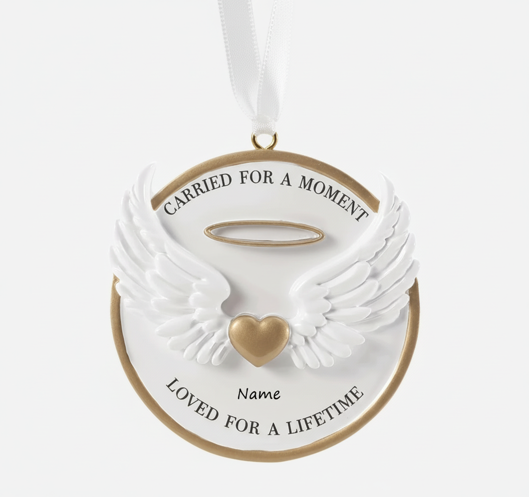 PX Carried for a moment memorial Personalised Christmas Ornament