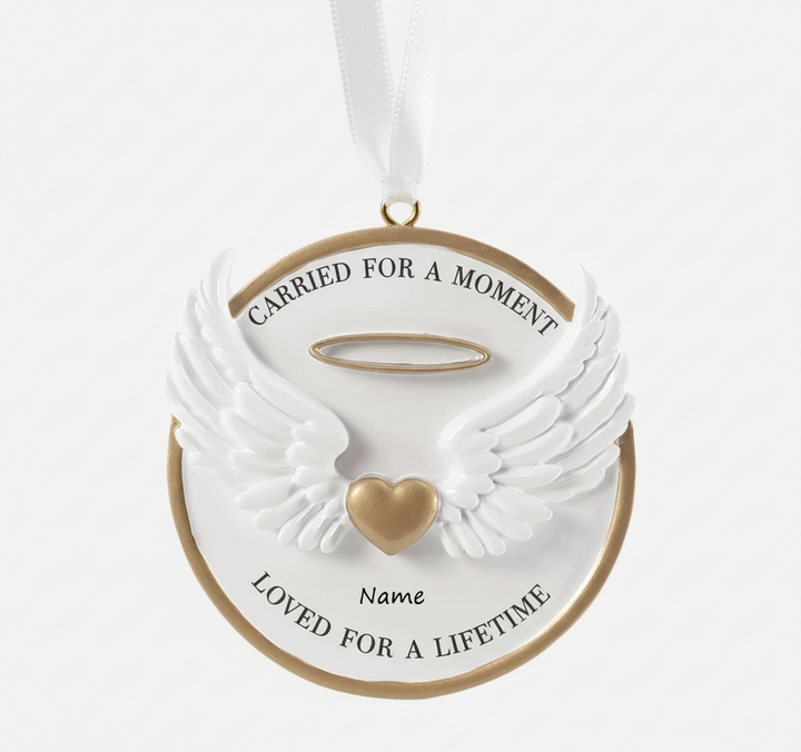 PX Carried for a moment memorial Personalised Christmas Ornament