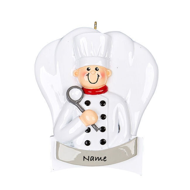 Chef Guy Personalised Christmas Ornament