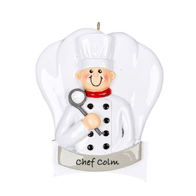Chef Guy Personalised Christmas Ornament
