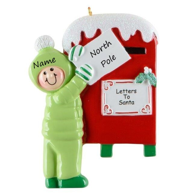 Childs Letter to Santa Personalised Christmas Ornament