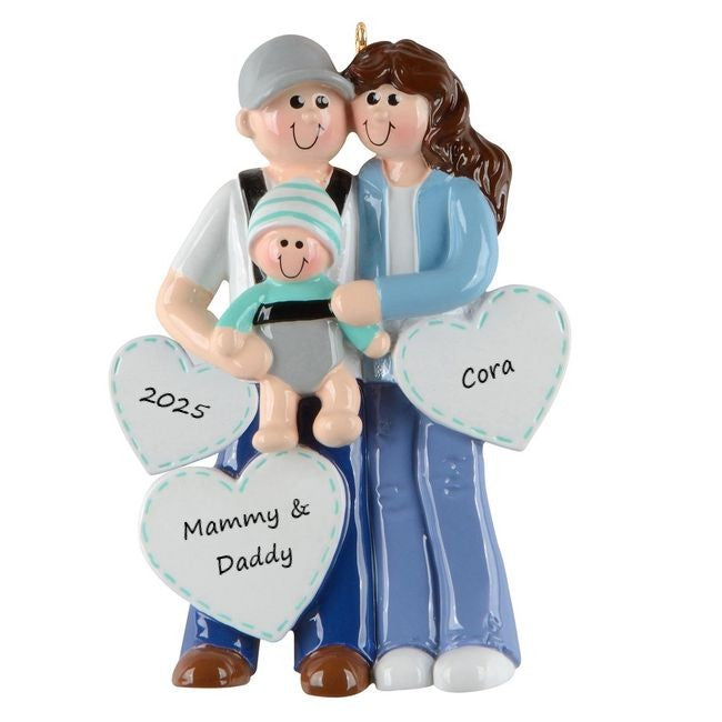 Cool New Parents Personalised Christmas Ornament