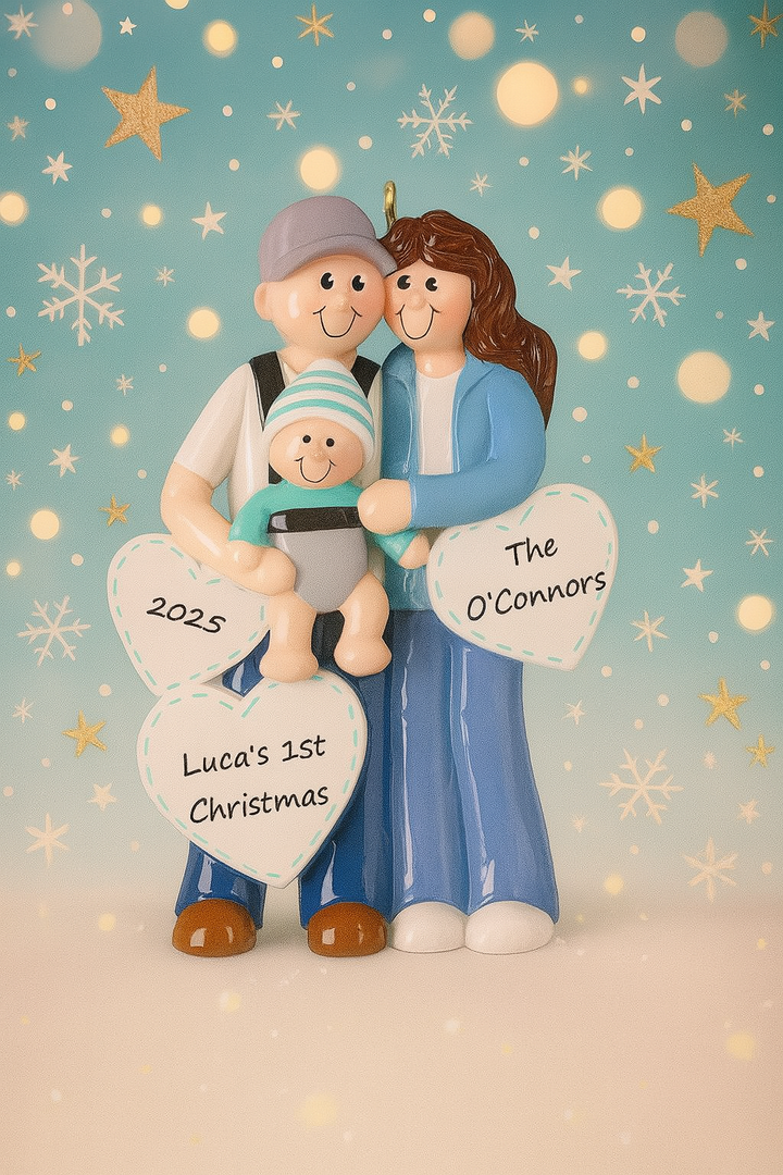 Cool New Parents Personalised Christmas Ornament
