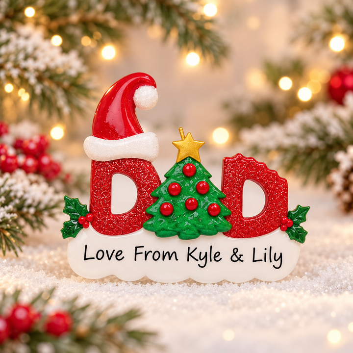 Dad Personalised Christmas Ornament