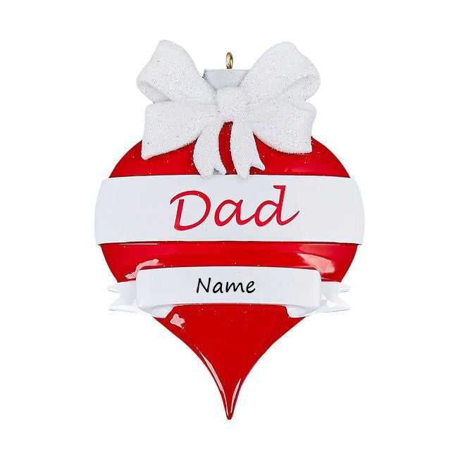 Dad Bauble Personalised Christmas Ornament