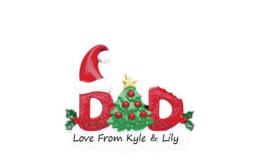Dad Personalised Christmas Ornament