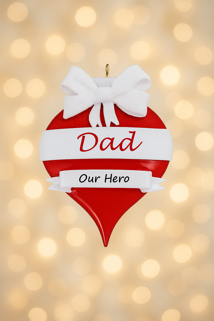 Dad Bauble Personalised Christmas Ornament