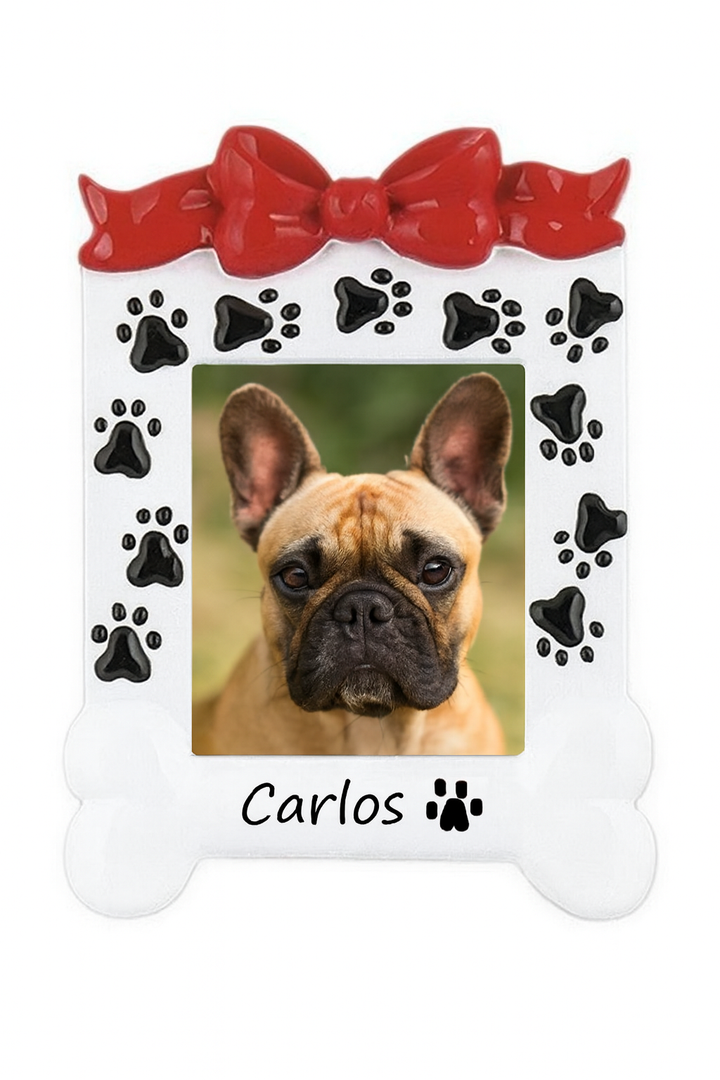 Dog Bone Frame Personalised Christmas Ornament