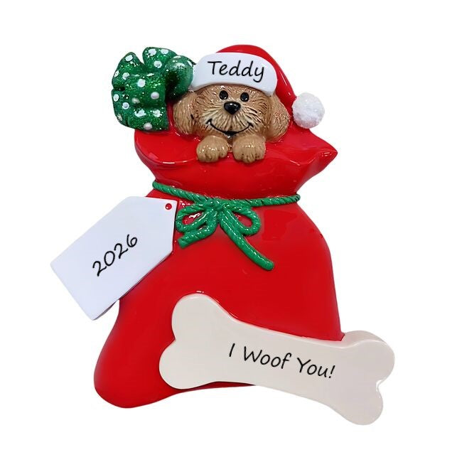 Doggie Bag Personalised Christmas Ornament