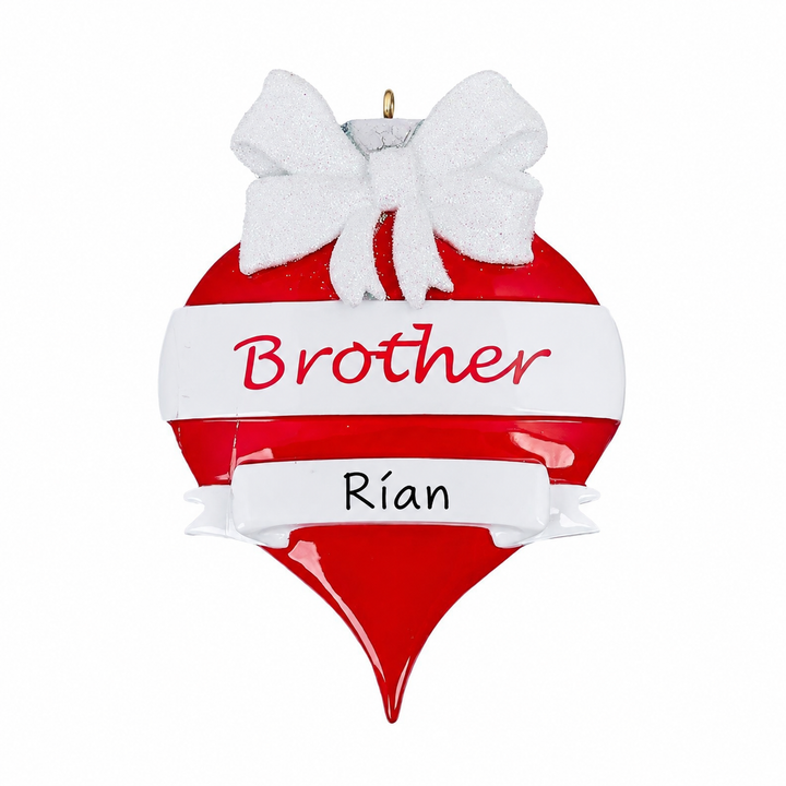 Brother Bauble Personalised Christmas Ornament