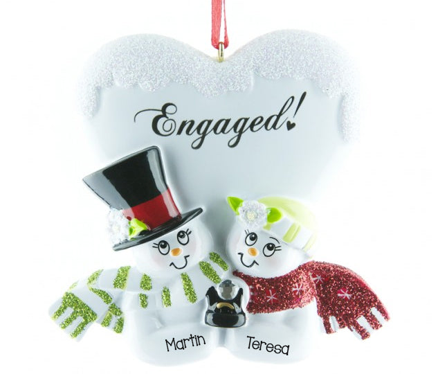 Engaged Snow Couple