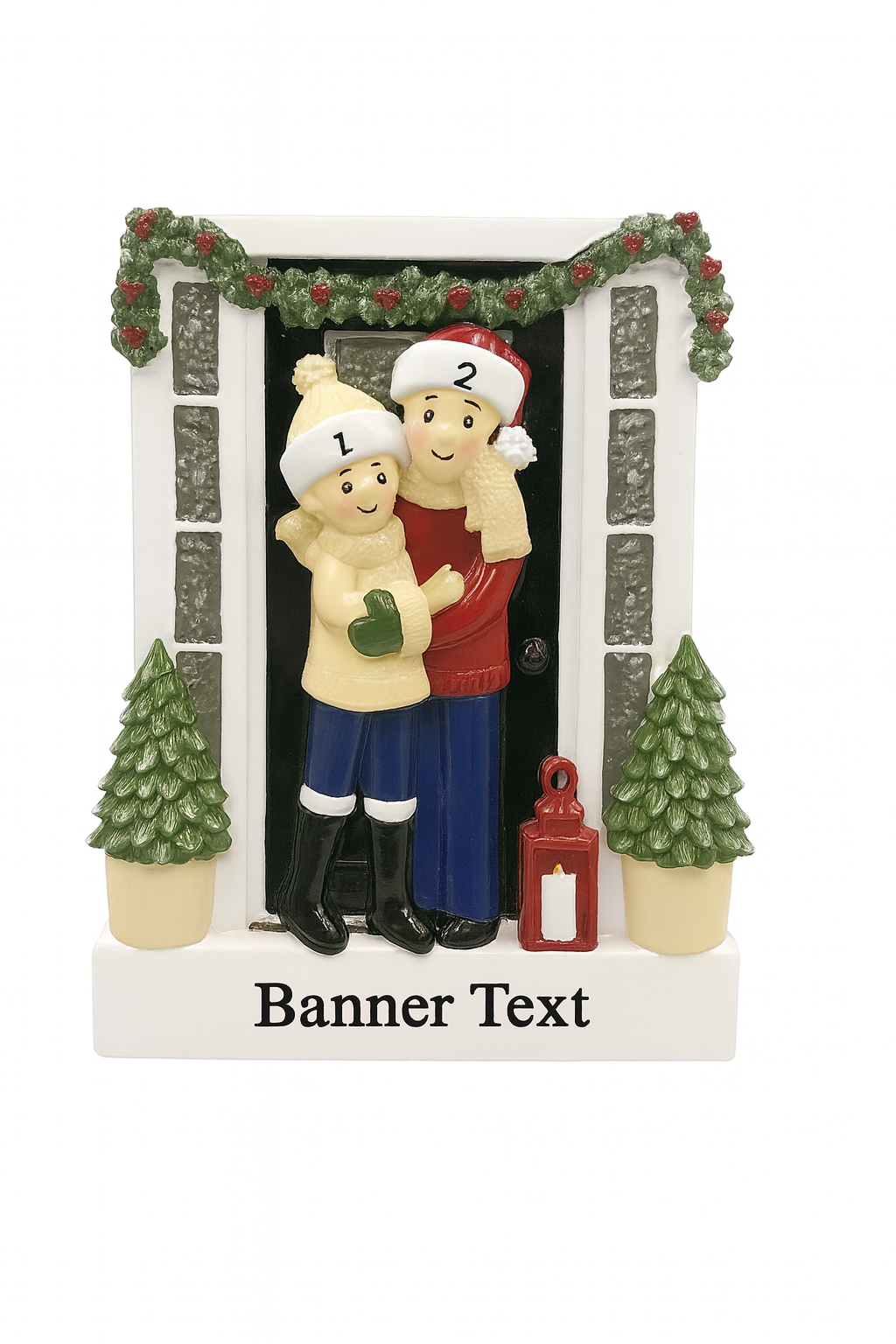 PX Christmas Doorway- Couple Personalised Ornament
