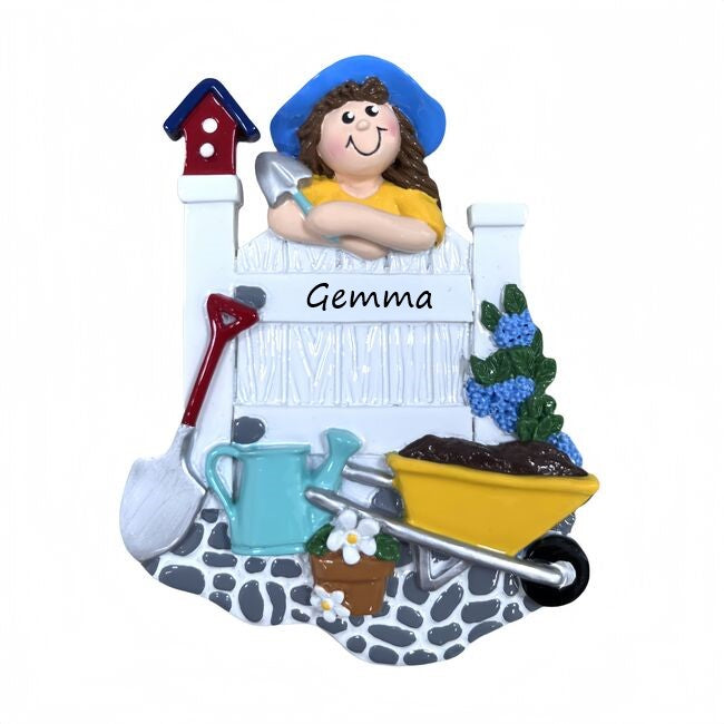 Gardener's Life Personalised Christmas Ornament
