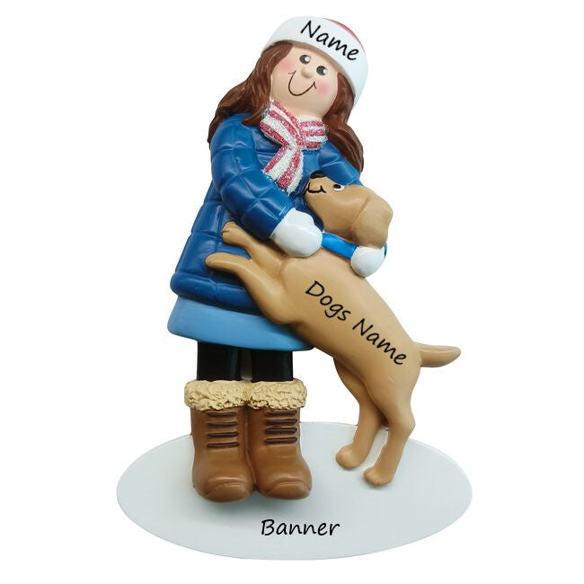 Girl's Best Dog Friend Personalised Christmas Ornament