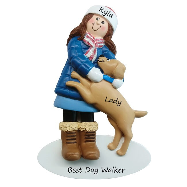 Girl's Best Dog Friend Personalised Christmas Ornament