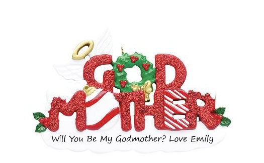 Godmother Personalised Christmas Ornament