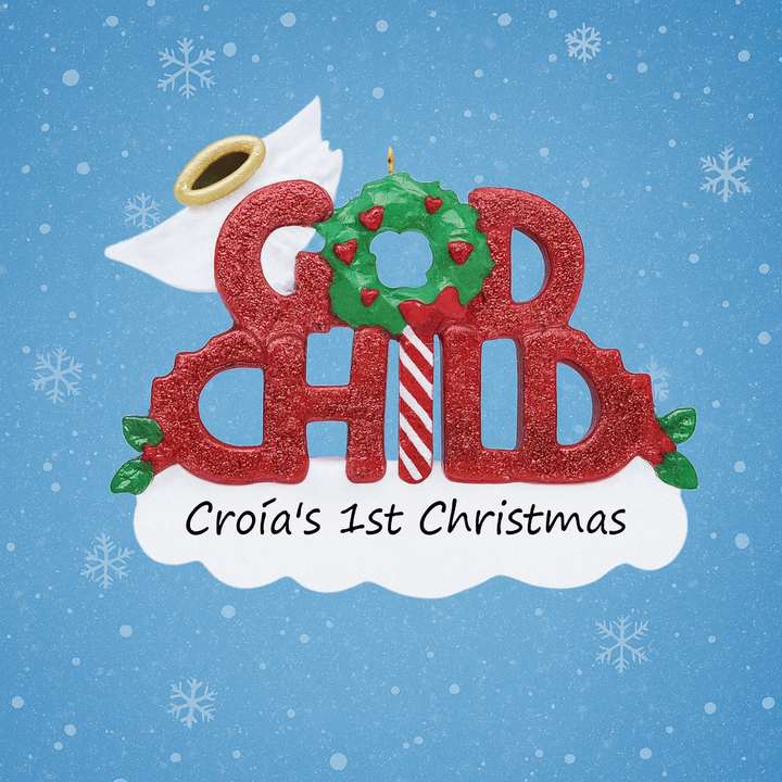 Godchild Personalised Christmas Ornament