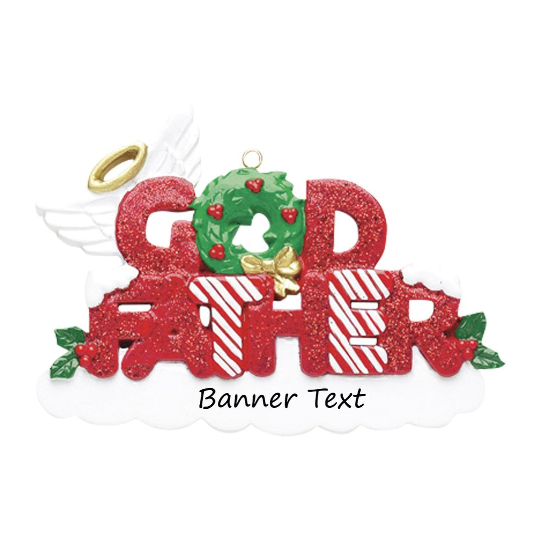 Godfather Personalised Christmas Ornament