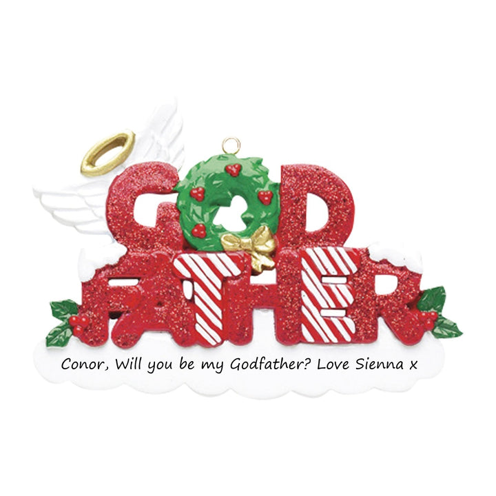 Godfather Personalised Christmas Ornament