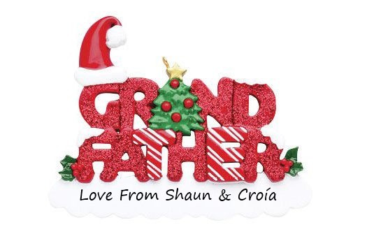 Grandfather Personalised Christmas Ornament
