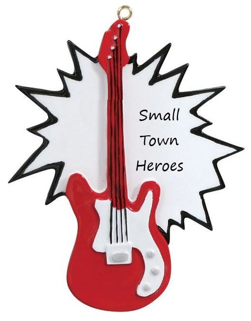 Electric Guitar Personalised Christmas Ornament